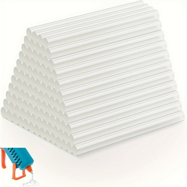 EASTIN 100 Pcs Bâtons de Colle Haute Adhérence pour Bijoux et Verre - Transparent et à Base de Silicone