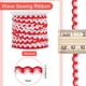 thumbnail image 2 of Cinta de flecos ondulados de 17,5 yardas x 8 mm, cinta zigzag roja y blanca, cinta tejida zigzag, 2 of 9