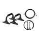 thumbnail image 5 of Juego de ruedas 5 en 1, rueda para abdominales con barras de empuje, bandas de resistencia, cuerda para saltar, rodillera, equipo de entrenamiento de Soledad Rodillo de equipo de entrenamiento, 5 of 5