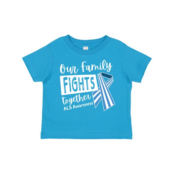 Inktastic Our Family Fights Together Als Awareness Boys or Girls Toddler T-Shirt