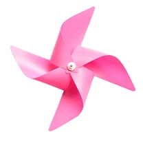 Mobutofu 10Pcs Garden Decorative Windmill Pink Plastic 20In X 20In X 0.3In For Party And Lawn Ornaments