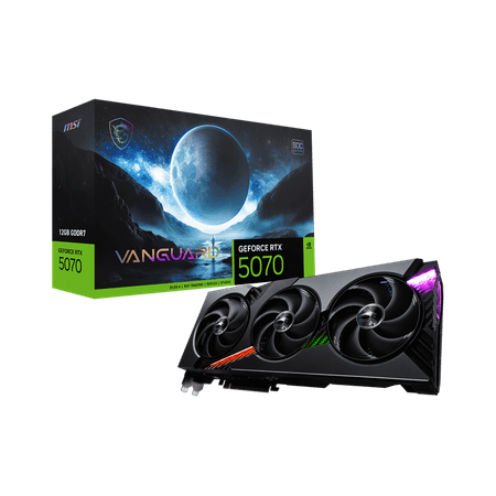 MSI GeForce RTX 5070 12G VANGUARD SOC Graphics Card, 12GB GDDR7, DPx3, HDMIx1, DLSS 4