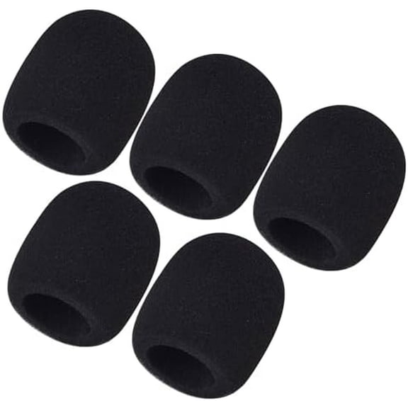 5 Pack Foam  Cover Handheld Microphone Windscreen (5 Pack)
