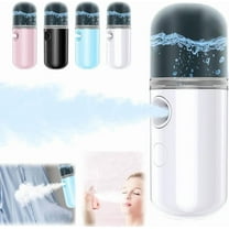 15s Heat-Up Mini Travel Steamer, Rechargeable Cordless Sunshine Steamer,Nano Spray Water Meter Portable Steamer Hand Held Steamers for Travel Clothes (White)