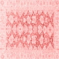 thumbnail image 1 of Ahgly Company Machine Washable Indoor Square Oriental Red Traditional Area Rugs, 8' Square, 1 of 4