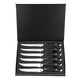 thumbnail image 2 of Juego de 6 cuchillos para carne premium Homgeek - Acero inoxidable alemán 1.4116, filo microserrado permanente, mango ergonómico y diseño full-tang para cortes perfectos en carnes, pizzas y frutas., 2 of 6