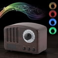 thumbnail image 2 of Radio FM portátil y barra de sonido para música con conectividad inalámbrica Altavoz Bluetooth estilo madera, 2 of 8