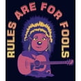 thumbnail image 2 of Men's Sing 2 Ash Rules Are for Fools  Graphic Tee Navy Blue 2X Large, 2 of 5