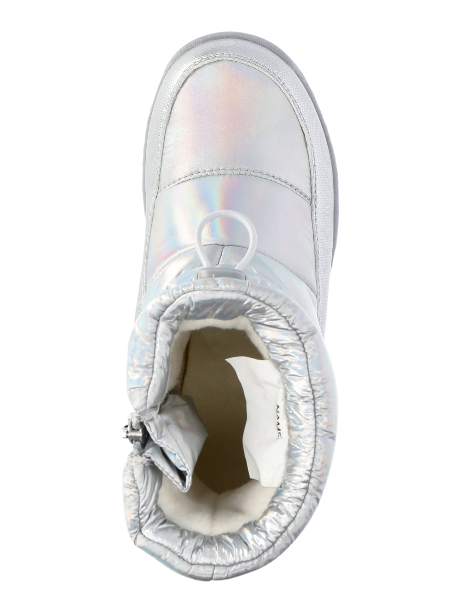 Wonder Nation Girls Iridiscent Winter Sneaker Boot