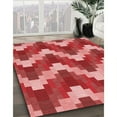 thumbnail image 3 of Ahgly Company Machine Washable Indoor Rectangle Transitional Red Area Rugs, 3' x 5', 3 of 7