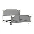 thumbnail image 3 of Hillsdale Furniture Wood and Cane Queen Bed, French Gray, 3 of 9