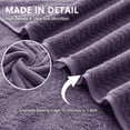 thumbnail image 5 of Covina Home 8 Pcs Bath Towel Set Dark Purple Microfiber Bathroom Towel Set Ultra Soft Plush Oversized Towels Adult Luxury Bath Sheet, 5 of 8