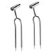 thumbnail image 3 of Cultivador manual ergonómico de metal de dos puntas para jardín, ideal para bancales elevados. 2 piezas, 3 of 9