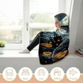 thumbnail image 5 of Halloween Wearable Blanket, Cozy Cloak Hooded Blanket Cat Pumpkin Throw Blanket for Adult Kids-C2-L, 5 of 6