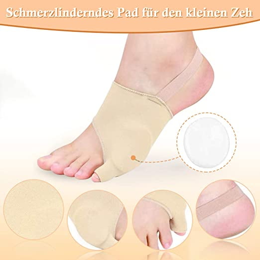 1 Pair Elastic Fabric Little Toe Straightener Reusable Washable Portable Elastic Man Woman Replacement Walking Basketball Foot Sleeve Wraps
