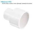 thumbnail image 4 of Uxcell 40mm to 25mm ID PVC Reducer Pipe Fitting Straight Adapter Connector, White 8 Pack, 4 of 6