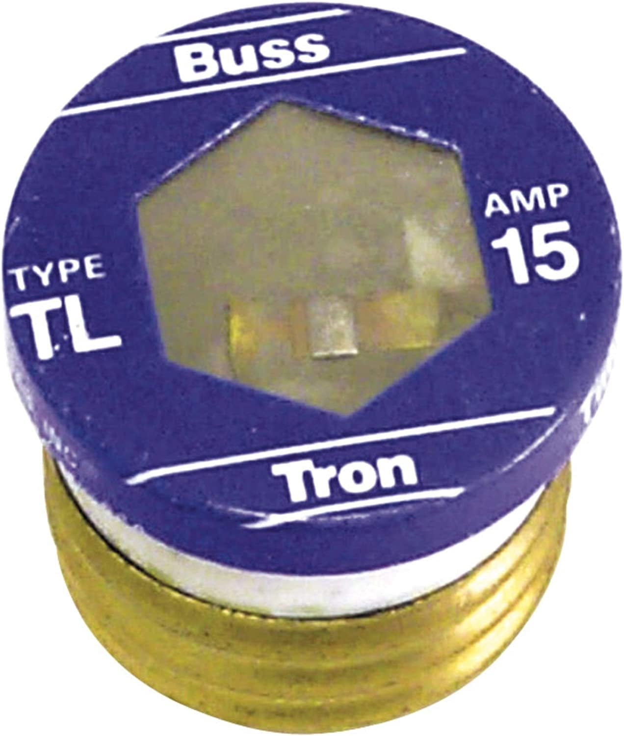 Bussman TL-15PK4 15 Amp Time Delay Plug Fuses 4 Count