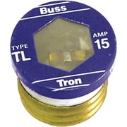 Bussman TL-15PK4 15 Amp Time Delay Plug Fuses 4 Count