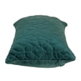 thumbnail image 6 of Parkland Collection Sora Transitional Quilted Teal Throw Pillow, 6 of 7