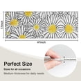 thumbnail image 5 of White Daisy Flower Black Lines Pattern Kitchen Rug Mat,Kitchen Runner Rugs Non Skid Washable,Decorative Kitchen Floor Mats for Kitchen,Sink,Laundry,17"X47", 5 of 5