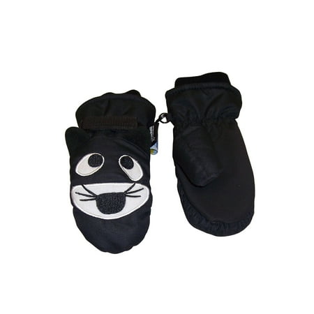 North Face Waterproof Gloves NICE CAPS Boys Cute Animal Faces Waterproof and Thinsulate Lined Insulated Snow Winter Mittens - Fits Toddler Little Kids Children Youth Child Sizes For Cold Weather ()