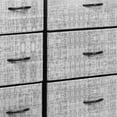 thumbnail image 6 of GGI International Sorbus Extra-large Steel and Grey Fabric 12-drawer Dresser Gray/Black, 6 of 11