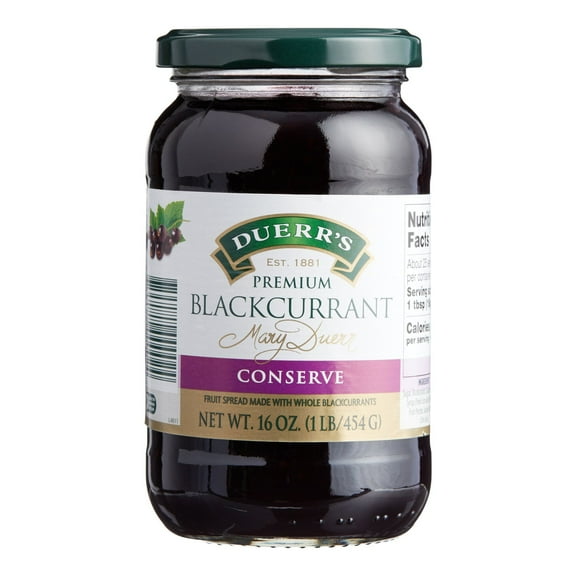 Duerr's Blackcurrant Preserves 16 oz. Pack of 3
