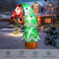 thumbnail image 4 of 8Ft Christmas Tree and Santa Claus Inflatable With LED Lights - Outdoor Decorations, Blow Up Yard Decor for Garden Lawn Xmas, 4 of 8