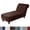 Brown, variant on AIGIA Velvet Armless Lounge Chaise Slipcover Stretch Chaise Couch Cover Furniture Cover Recliner Sofa Slipcover