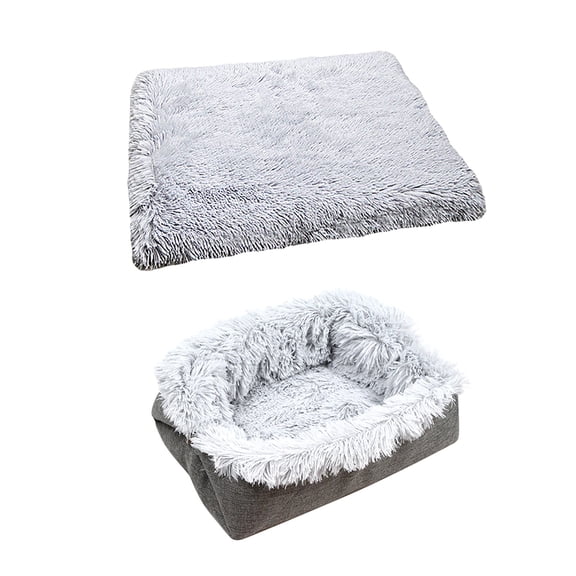 Cat Beds Small Dog Bed, Self Warming Cat Dog Mat Washable Warm Fluffy Pet Pad Calming Cushion Soft Kitty Bed for Indoor Outdoor Crate Pets Cat Small Dog Sleeping
