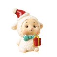 thumbnail image 1 of SGACAI Mini adornos navideños, regalos navideños, animales decorativos de resina, manualidades, 1 of 7