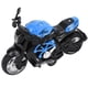 thumbnail image 2 of Modelo de motocicleta de aleación de alta simulación, luz de sonido fresco, juguete de motocicleta extraíble para niños, azul, 2 of 9