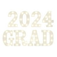 thumbnail image 2 of Party Photo Booth Props Graduation Party Decorations 20248 Led Long Light Up Letters 'Grad 2024' And 1 'Doctorial Hat' Graduation Party Decor For Kindergarten Preschool High School College Graduation,, 2 of 8