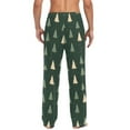 thumbnail image 4 of FORMRS Mens Pajama Pants with Pockets Sleepwear Lounge Bottoms Sizes S-2XL, Beige Christmas Trees, 4 of 7