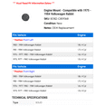 thumbnail image 2 of Engine Mount - Compatible with 1975 - 1984 Volkswagen Rabbit 1976 1977 1978 1979 1980 1981 1982 1983, 2 of 2