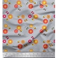 thumbnail image 1 of Soimoi Cotton Poplin Fabric Floral & Honey Bee Kids Printed Craft Fabric by The Yard 42 Inch Wide, 1 of 1