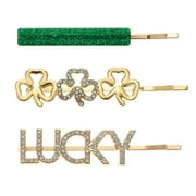 Way To Celebrate St. Patrick's Day "Lucky" Bobby Pins, 3 Piece Set
