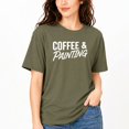 thumbnail image 5 of Coffee and Painting T-Shirt – Artist Lifestyle Humor – Unisex Creative Wear, 5 of 6