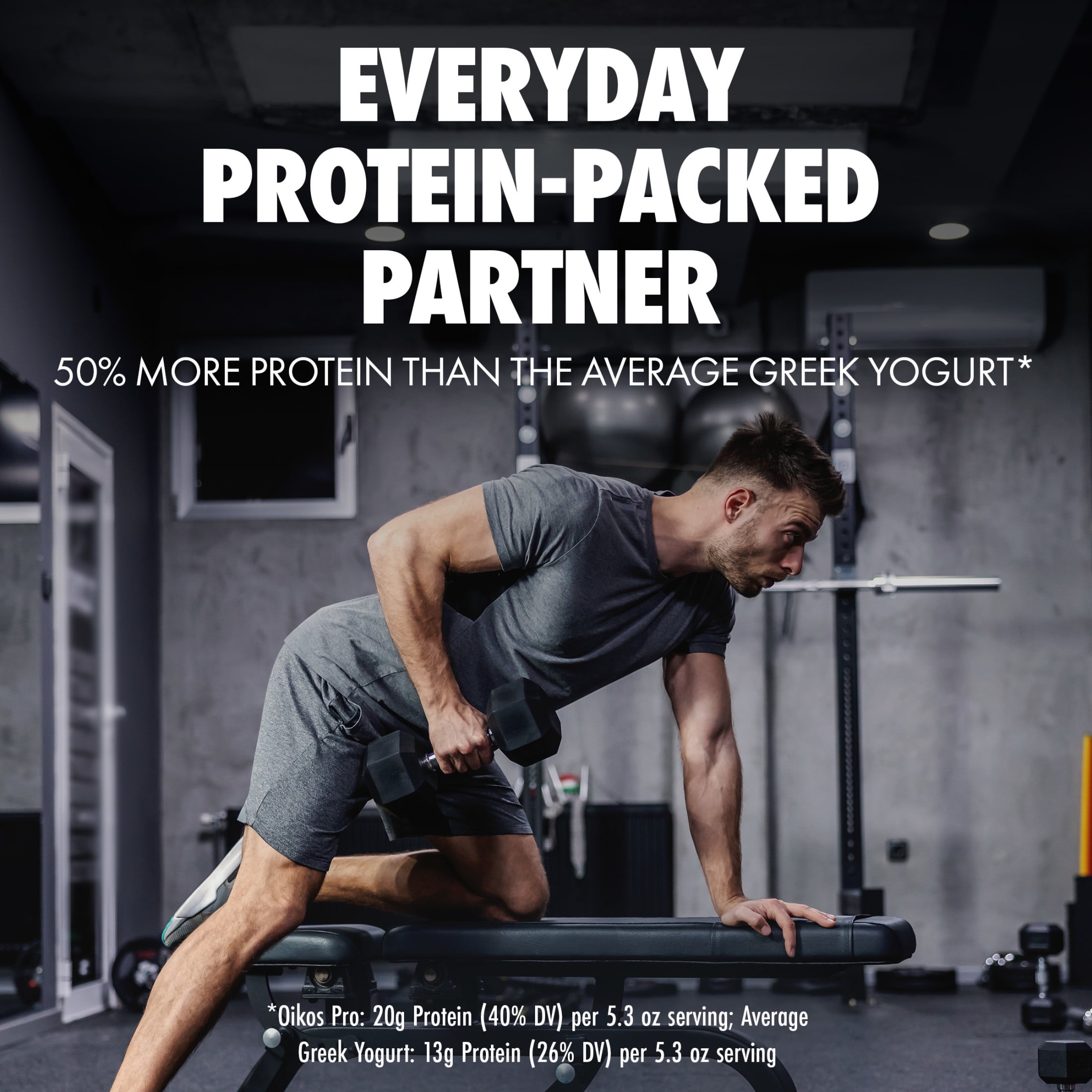 Oikos Pro 20g Protein, Vanilla Yogurt-Cultured Ultra-Filtered Milk Product Cups, 5.3 oz, 4 Count