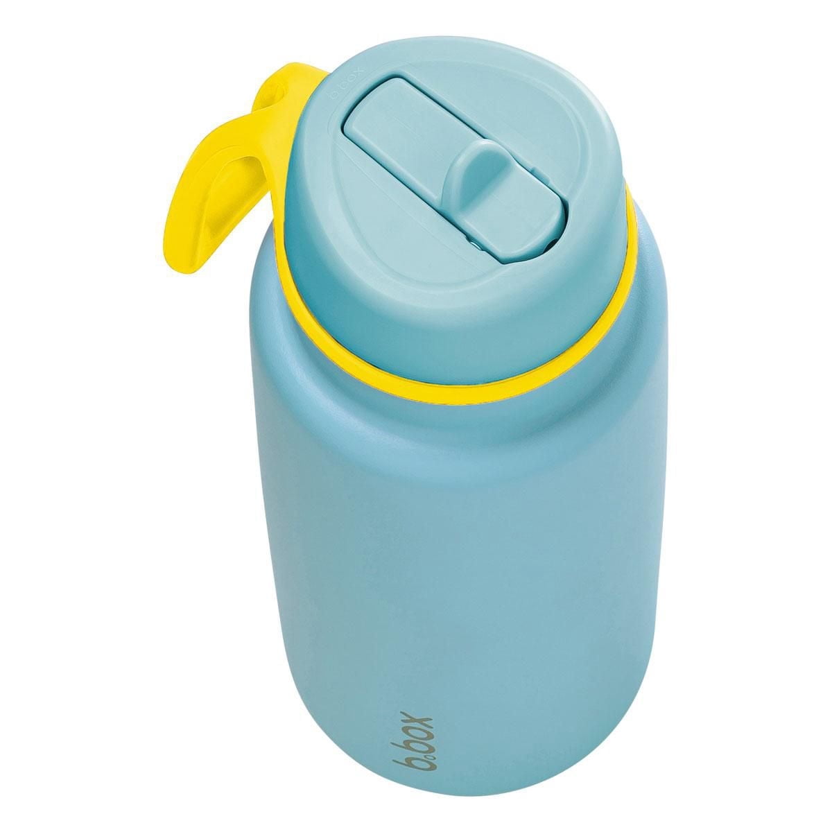 b.box - 34oz Insulated Flip Top Drink Tumbler with Straw Large and Durable Water Bottle for Teens & Adults Travel Water Bottle Triple Layer Insulation BPA Free 34oz