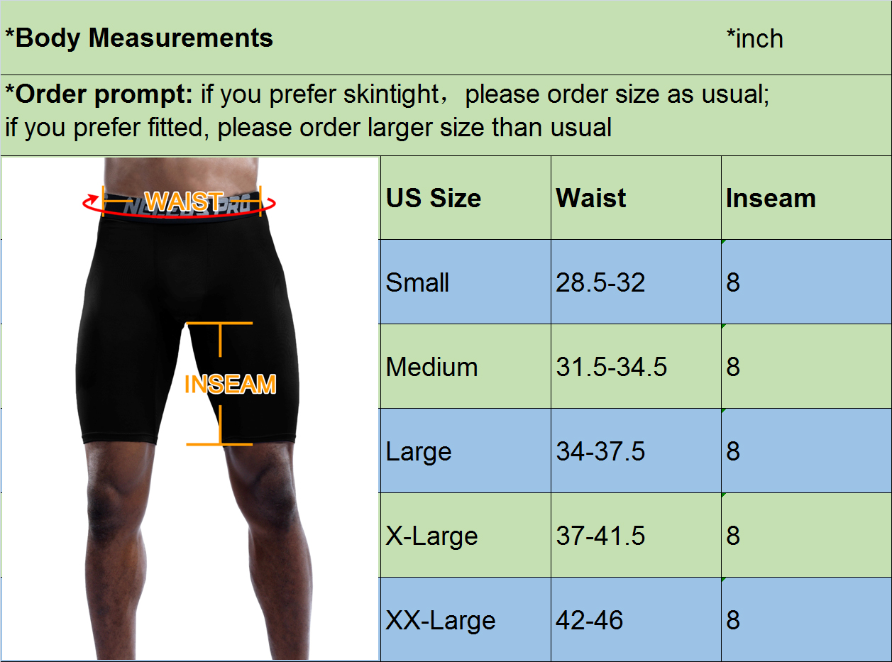 HNVAVQ Heren 3 Pack Compressie Shorts - Ademende Onderlaag Voor Hardlopen, Fietsen & Gym - L, 3XL
