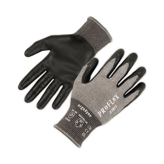 Proflex 7072 Ansi A7 Nitrile-coated Cr Gloves, Gray, 2x-large, Pair, Ships In 1-3 Business Days