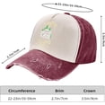 thumbnail image 6 of I Hate Pulling Out Hat Vintage Adjustable Baseball Cap Cotton Dad Hat Trucker Hat for Women Men,Dark Red, 6 of 9