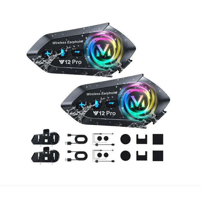 Impermeables Intercomunicador Casco Moto color negro