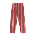 thumbnail image 5 of Haiem Stripes Red White Men's Pajama Pants Ultra Lightweight Pjs Bottoms Sleepwear Bottom Pants with Pocket Drawstring-Small, 5 of 9