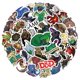 thumbnail image 1 of Pegatinas Dungeons Dragons Anime, vinilo impermeable, 50 unidades, 1 of 3