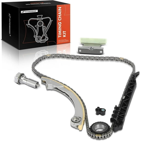 A-Premium Engine Timing Chain Kit W/Tensioner [fit DOHC, 4Cyl 2.0 2.2 2.4] Compatible with Chevy & GMC & Olds & Pontiac & Saab & Saturn & Buick, fits HHR, Equinox, G5, 9-3, Ion, Sky, LaCrosse & More