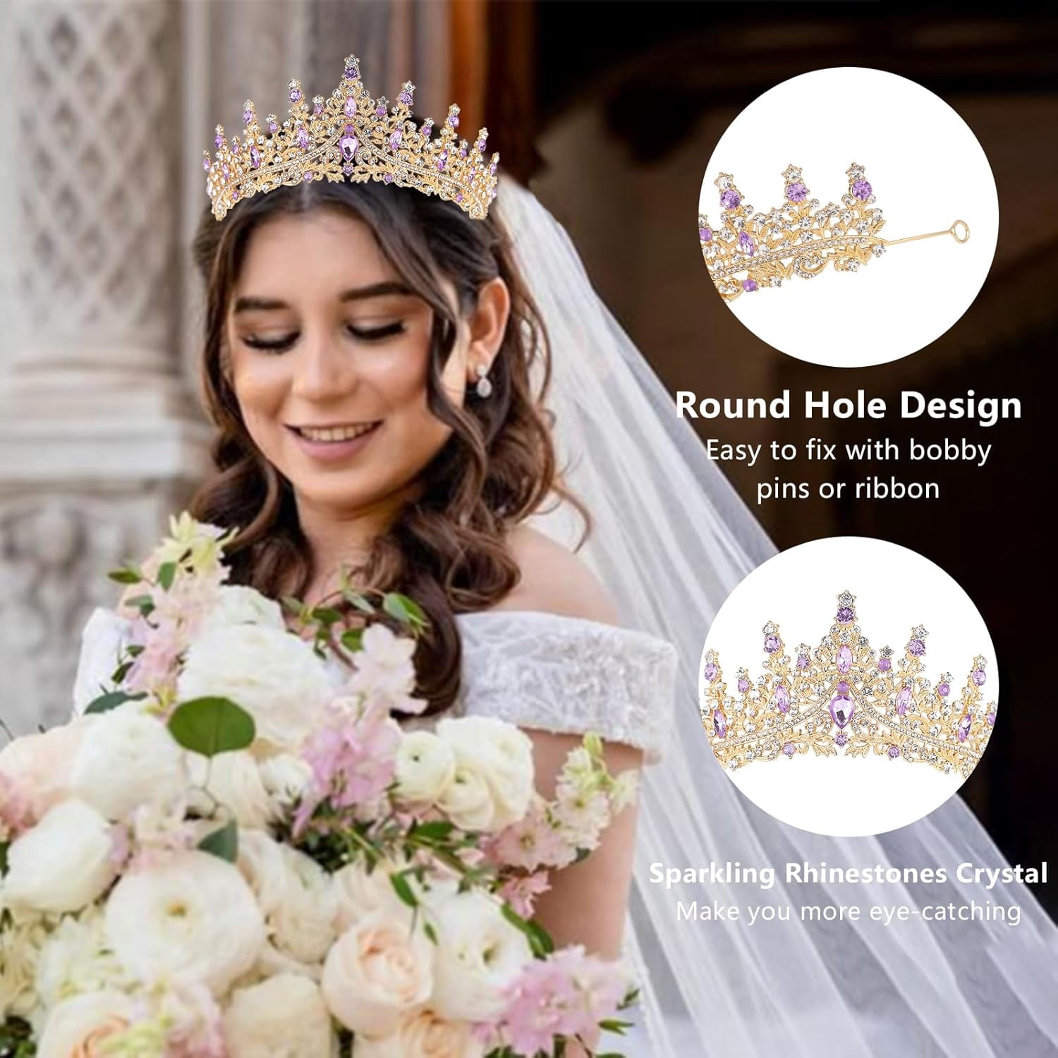 Tiaras and Crowns For Women - Princess Rhinestone Birthday  display picture 1