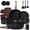 Black, variant on Carote 21-Piece Nonstick Pots and Pans Set, Ceramic Cookware Set with Detachable Handle and Lids, Induction Compatible, Green