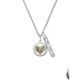 thumbnail image 2 of Delight Jewelry Silvertone Domed Puzzle Piece Heart Silvertone Hope Anchors the Soul Bar Charm Necklace, 23", 2 of 4
